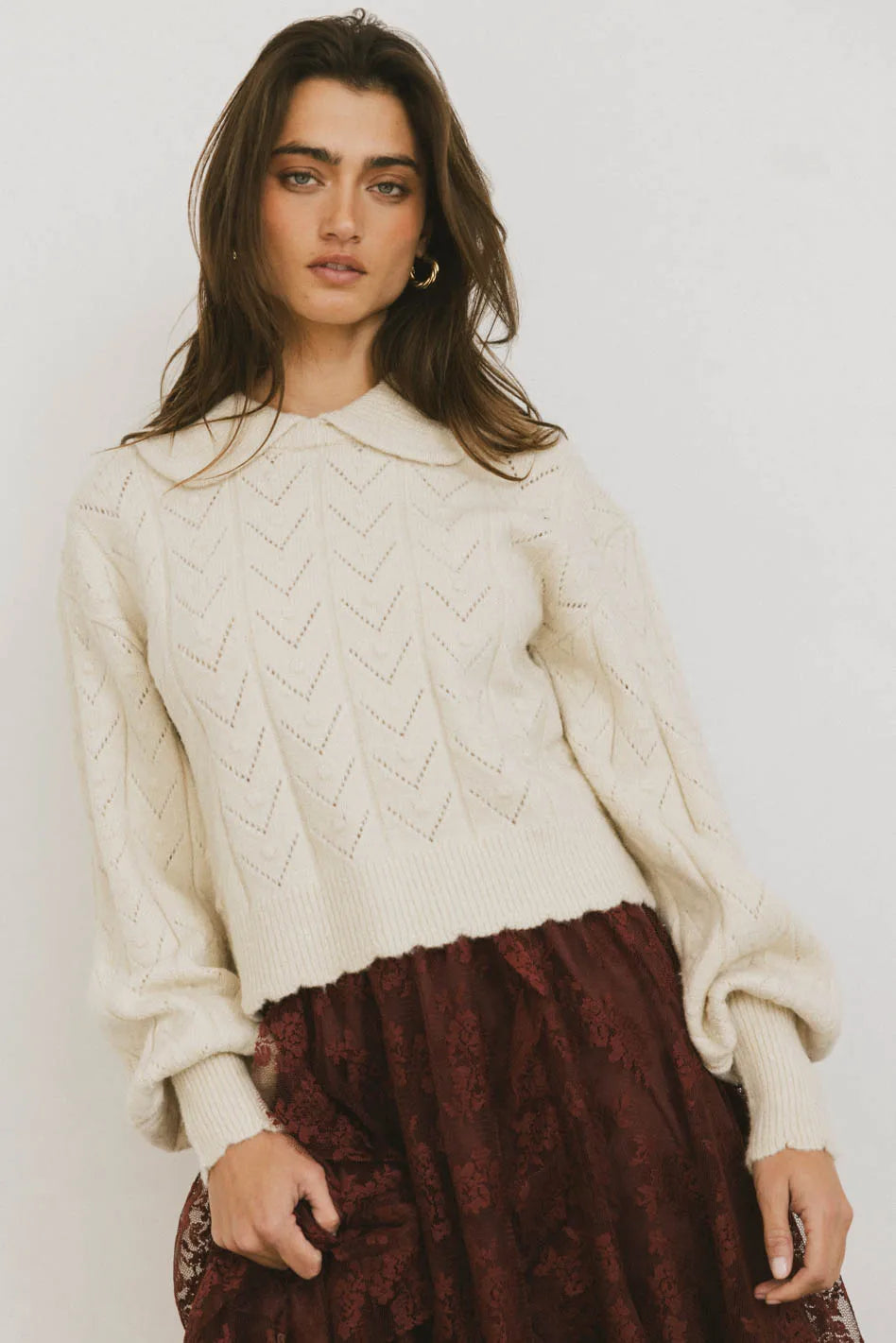 Finnegan Knit Sweater Stylish Fashionable Trendy