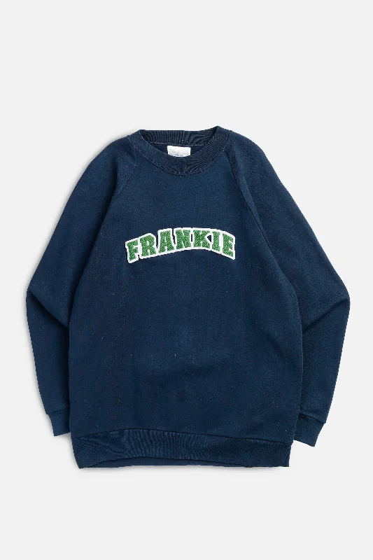 Frankie Upcycled Varsity Sweater Wool Fabric Cashmere Fabric Tweed Fabric