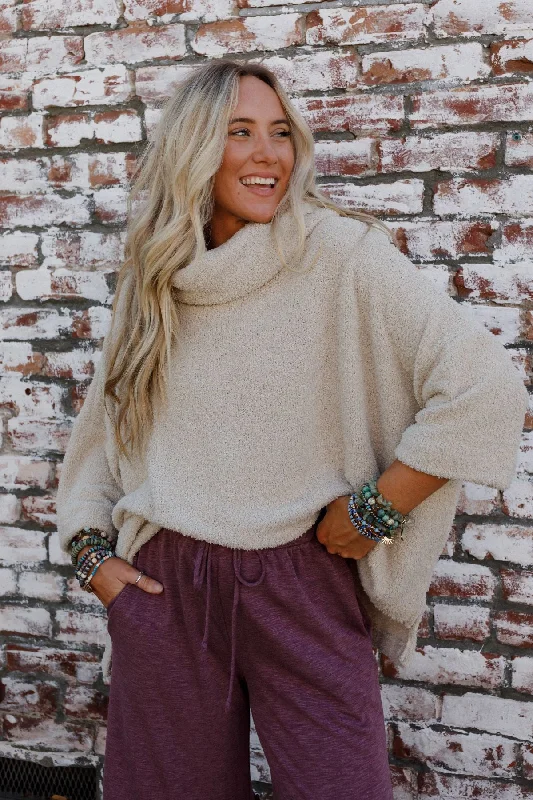 The Nest Hartlie Sweater Top - Seashell Anti-Pilling Anti-Shrink Durable