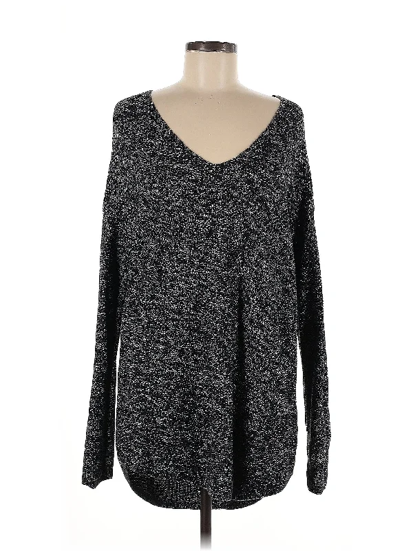 Pullover Sweater Mesh Sweater Canvas Denim