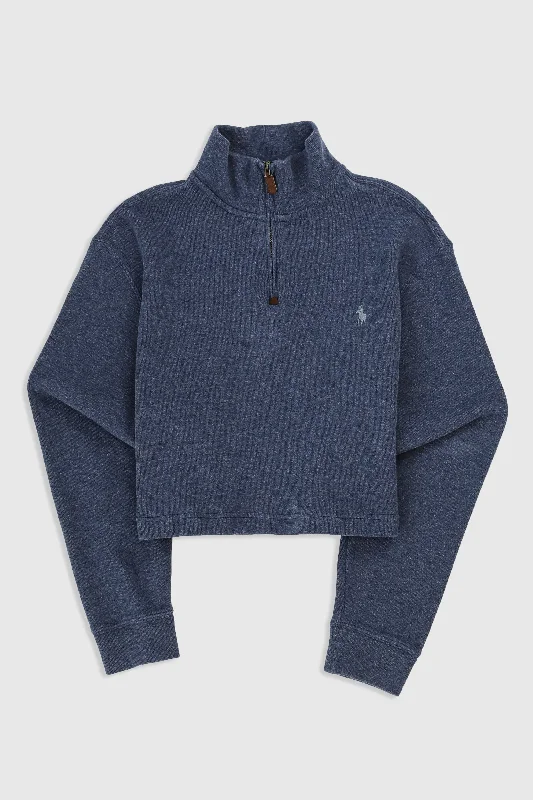 Rework Crop Sweater - XL Terry Terry Cloth Terry Knit