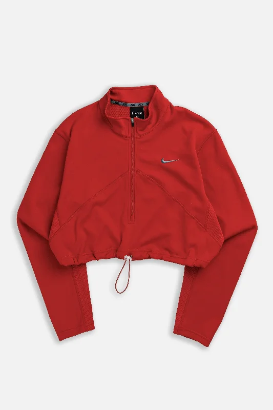 Rework Nike Crop Athletic Sweater - XL Soft Cozy Warm