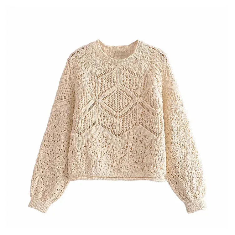 Sweet hollow sweater jacquard mesh sweater 7290 Zippered Front Buttoned Front Snap Front Sweet hollow sweater jacquard mesh sweater 7290 Zippered Front Buttoned Front Snap Front