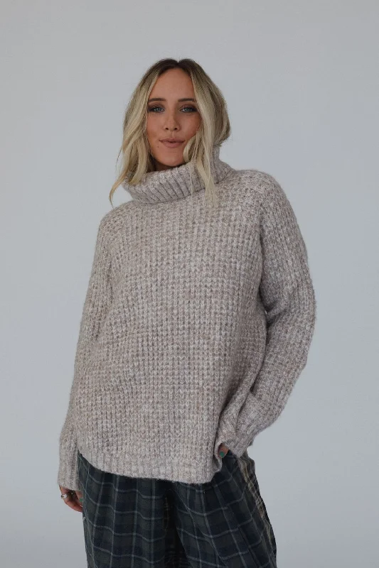Thelma Sweater - Latte Long Sweater Short Sweater Cropped Sweater