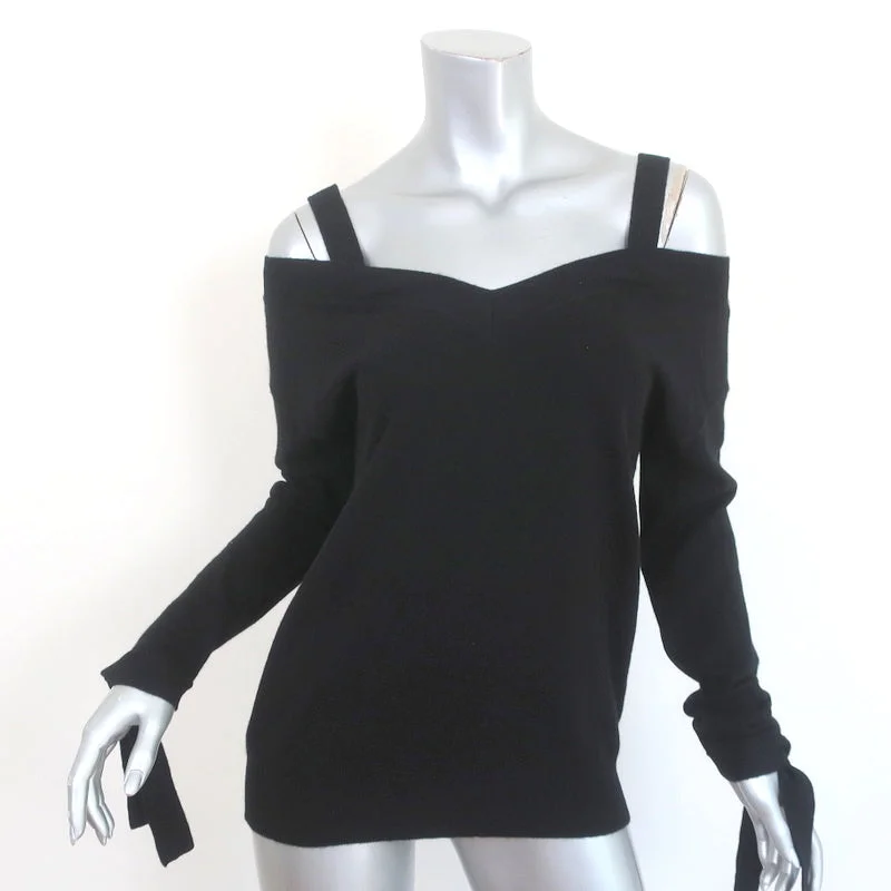 Theory Cold Shoulder Cashmere Sweater Black Size Petite V-Neck Pullover NEW Collared Crew Neck Turtle Neck Theory Cold Shoulder Cashmere Sweater Black Size Petite V-Neck Pullover NEW Collared Crew Neck Turtle Neck