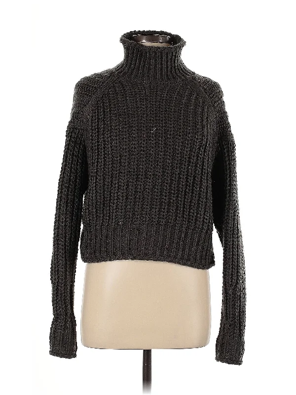 Turtleneck Sweater Mesh Fabric Canvas Fabric Denim Fabric