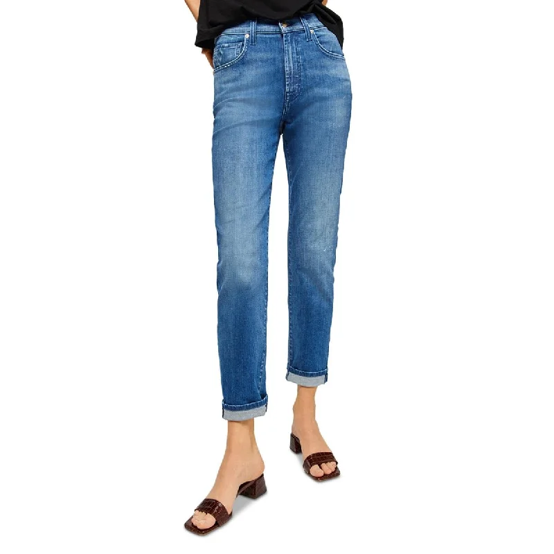 7 For All Mankind Womens Peggi Denim High Rise Skinny Jeans Trendy Wide-Leg High-Waist Denim 7 For All Mankind Womens Peggi Denim High Rise Skinny Jeans Trendy Wide-Leg High-Waist Denim