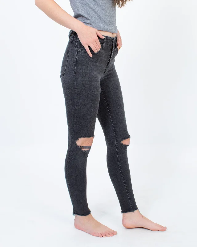 "9" High-Rise Skinny" Jeans Stylish High-Rise Mom Jeans