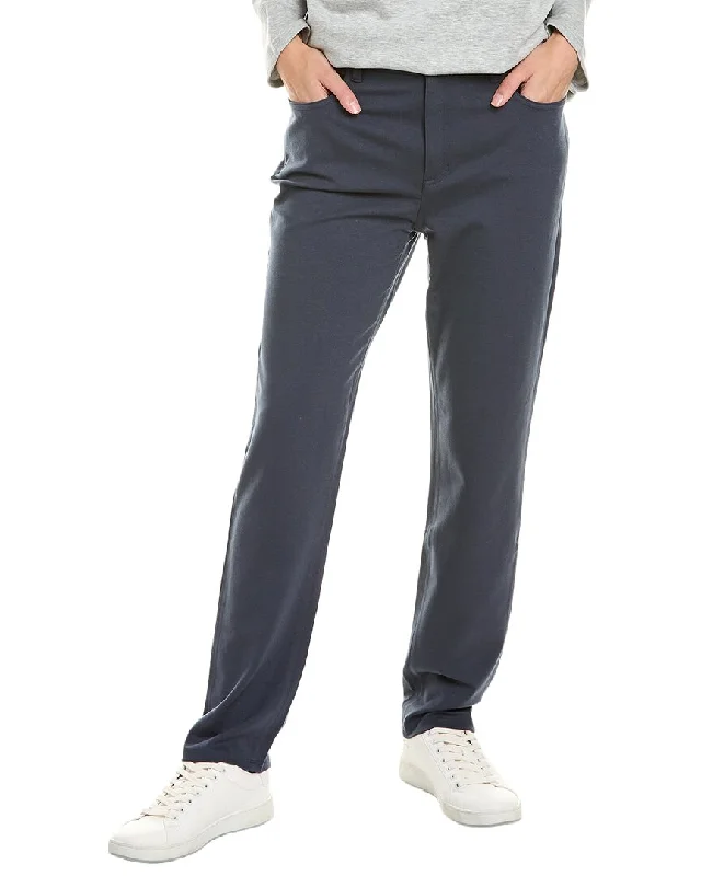 Eileen Fisher High-Waisted Slim Fit Jean Fashionable Button-Front Jeans