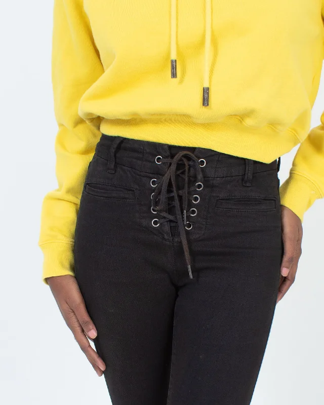 Black Skinny Jeans Comfortable Distressed Straight-Leg Jeans