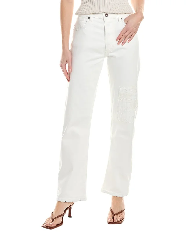BORO DENIM Guy's Fit Off White Jean Stylish High-Waisted Denim
