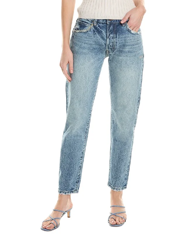 BORO DENIM Sapporo Washed Blue Tapered Jean Trendy Skinny Fit Jeans