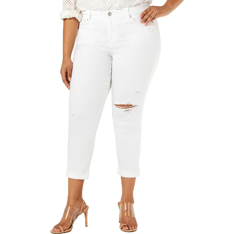 Celebrity Pink Womens Plus Denim Mid-Rise Girlfriend Jeans Fashionable White Denim Jeans Celebrity Pink Womens Plus Denim Mid-Rise Girlfriend Jeans Fashionable White Denim Jeans