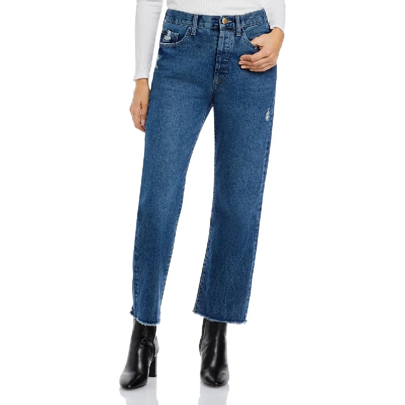 DL1961 Womens Emilie Ankle Button Fly Straight Leg Jeans Casual Bootcut Ripped Jeans DL1961 Womens Emilie Ankle Button Fly Straight Leg Jeans Casual Bootcut Ripped Jeans