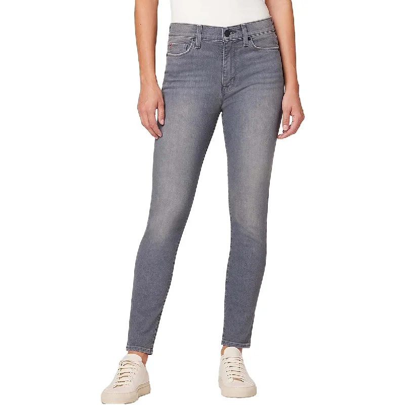 Hudson Womens Blair High-Rise Ankle Skinny Jeans Chic Rip-Detail High-Waist Jeans