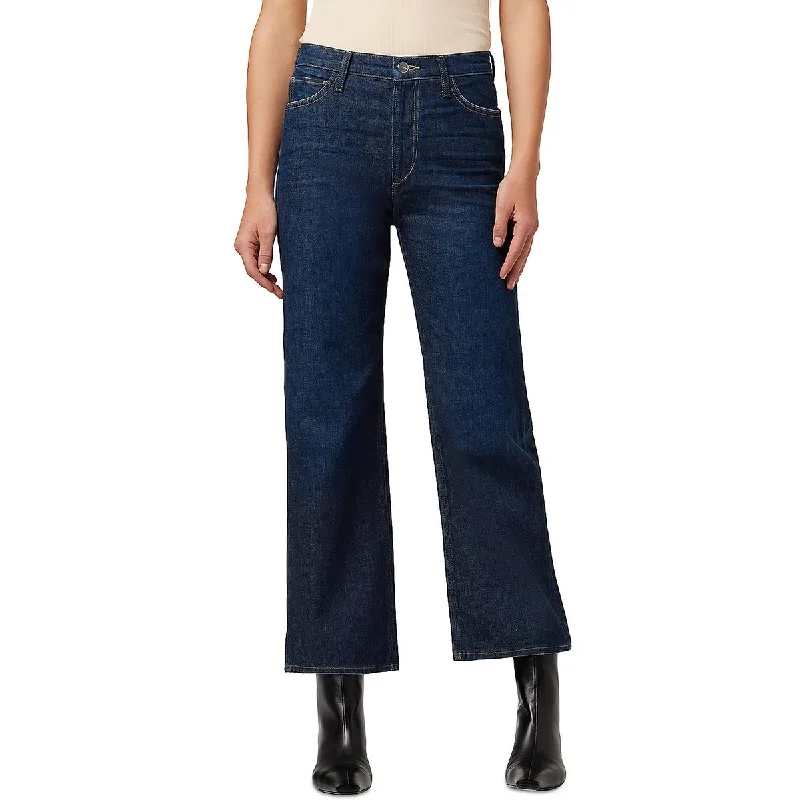 Joe's Womens The Blake High Rise Cropped Wide Leg Jeans Fashionable Relaxed Fit Denim Joe's Womens The Blake High Rise Cropped Wide Leg Jeans Fashionable Relaxed Fit Denim