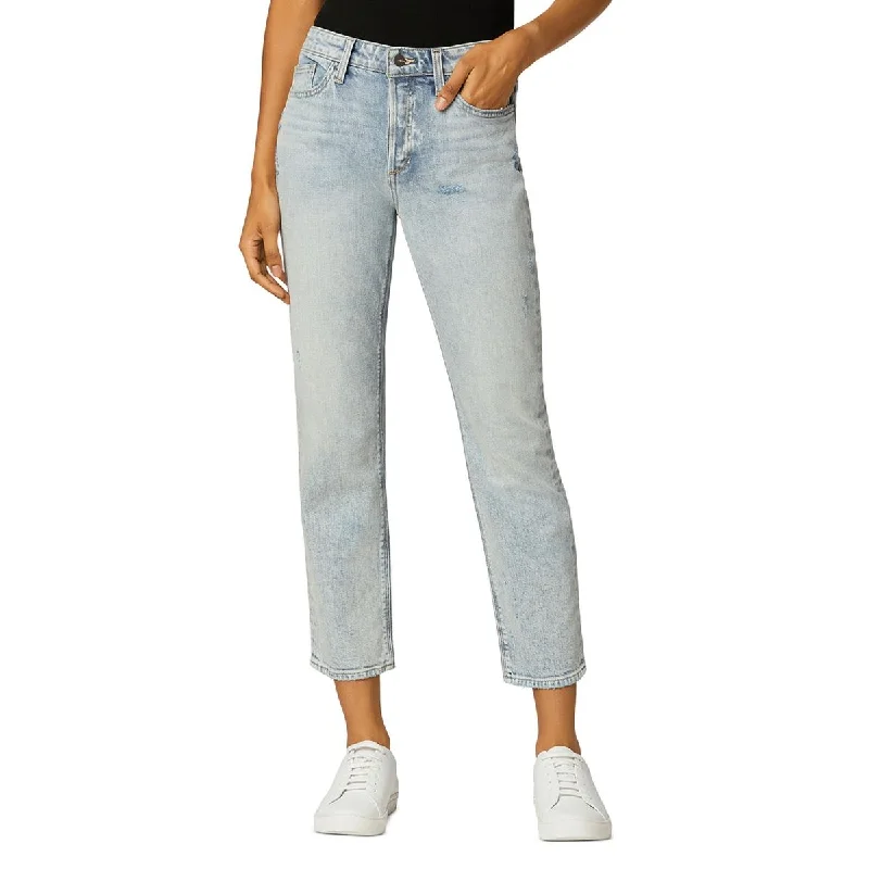 Joe's Womens The Scout Boyfriend Slim Ankle Jeans Trendy Paperbag Waist Jeans