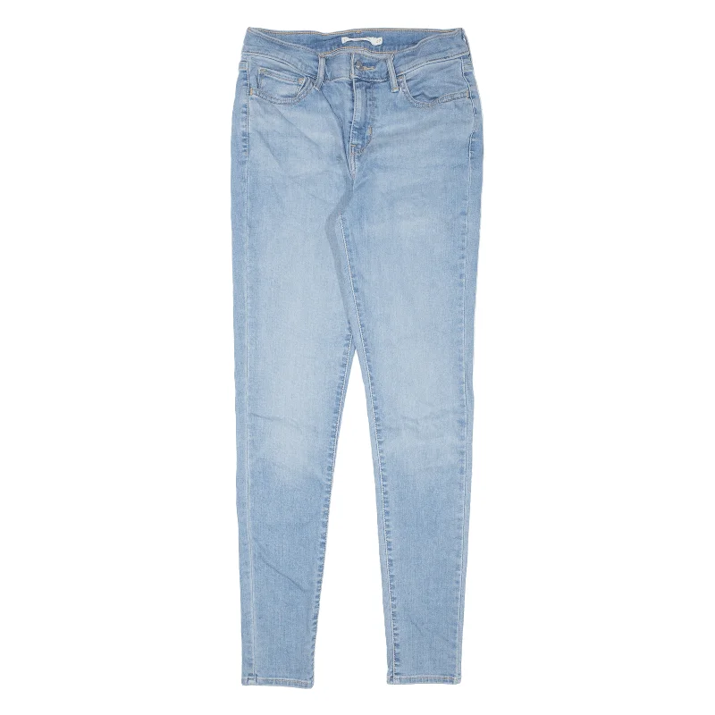 LEVI'S 710 Jeans Blue Denim Slim Skinny Womens W26 L30 Fashionable Mom Jeans