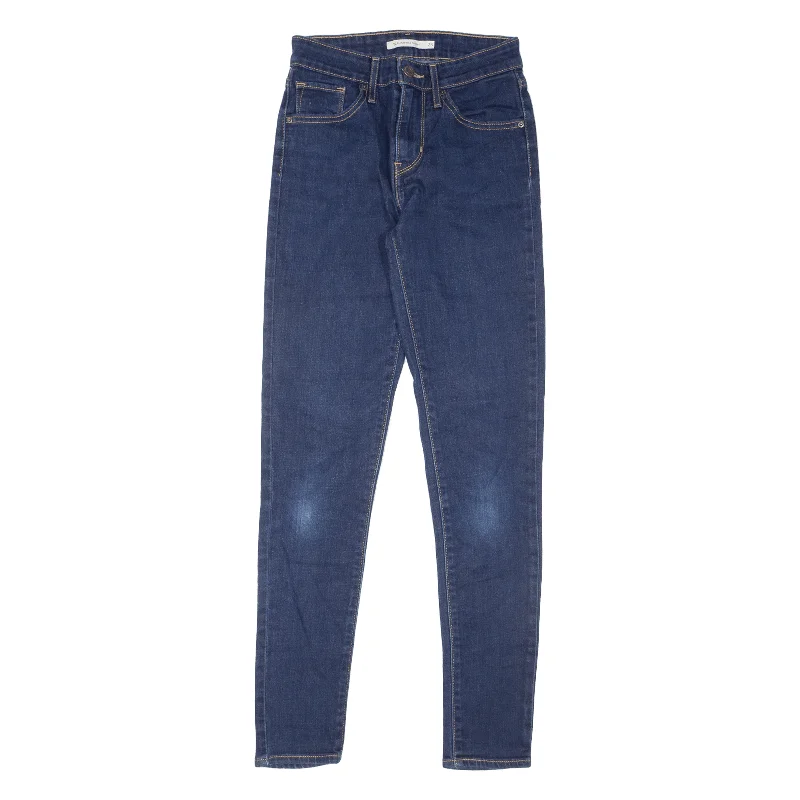 LEVI'S 721 High Rise Womens Jeans Blue Slim Skinny W25 L29 Fashionable Slouchy Fit Jeans