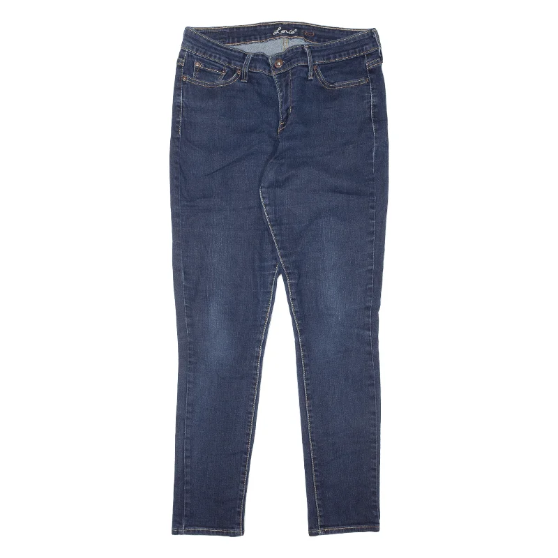 LEVI'S Jeans Blue Denim Slim Skinny Womens W28 L30 Fashionable Raw Hem Bootcut Jeans LEVI'S Jeans Blue Denim Slim Skinny Womens W28 L30 Fashionable Raw Hem Bootcut Jeans