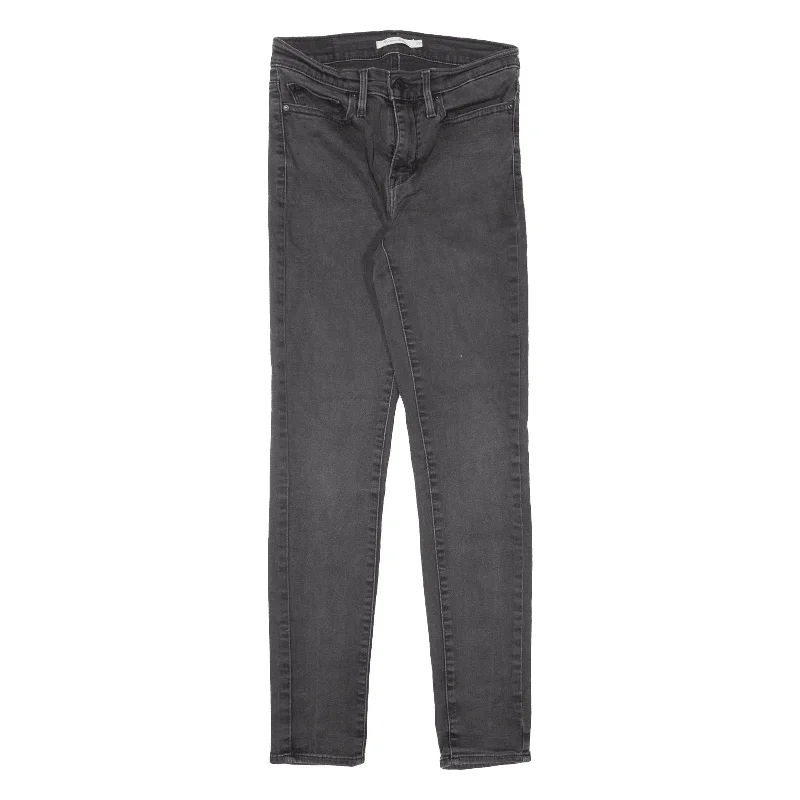 LEVI'S Jeans Grey Denim Slim Skinny Womens W27 L30 Trendy Bootcut High-Waisted Jeans LEVI'S Jeans Grey Denim Slim Skinny Womens W27 L30 Trendy Bootcut High-Waisted Jeans