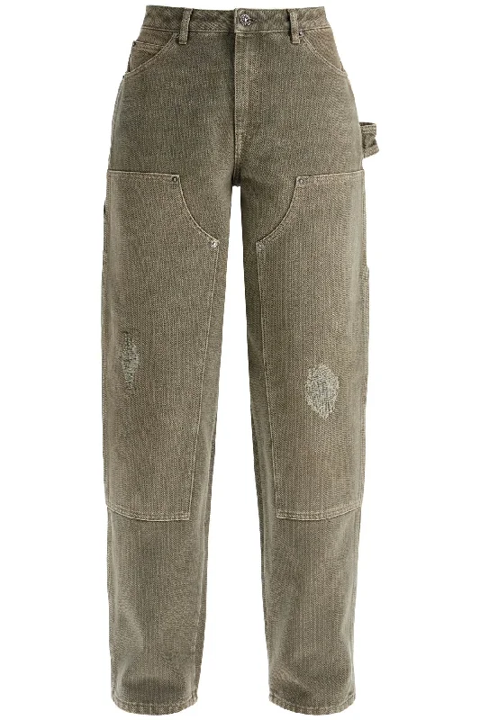 Marley Painter Jeans In Pinstrip Cozy Relaxed Fit Denim Jeans