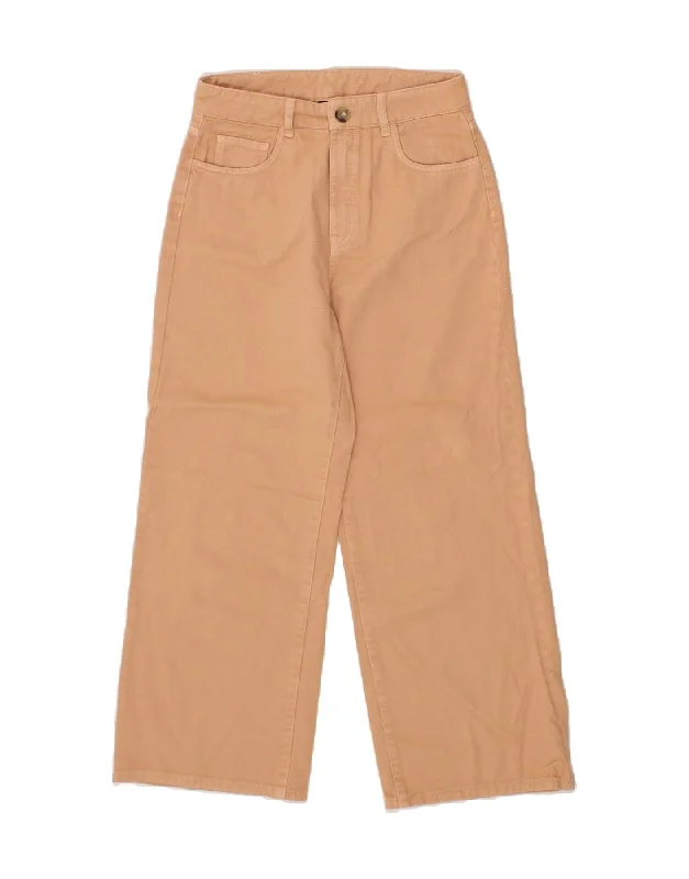 MASSIMO DUTTI Womens High Rise Wide Leg Jeans EU 36 XS W25 L26 Beige Trendy Acid Wash Skinny Jeans MASSIMO DUTTI Womens High Rise Wide Leg Jeans EU 36 XS W25 L26 Beige Trendy Acid Wash Skinny Jeans
