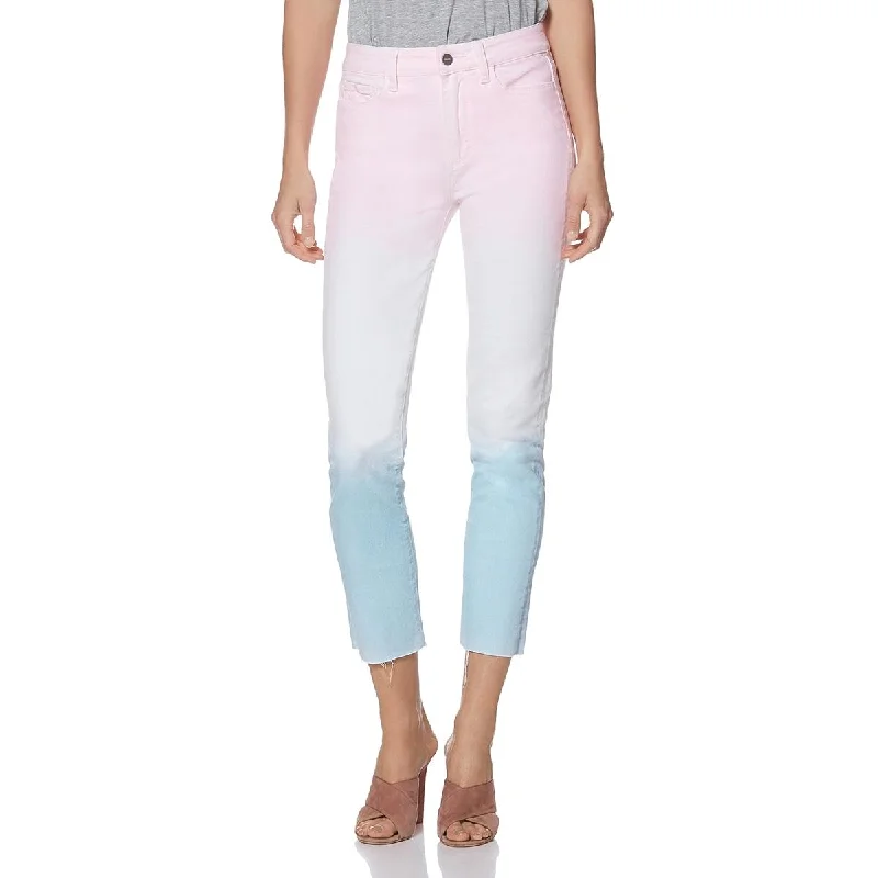 Paige Womens Hoxton Denim High Rise Slim Jeans Fashionable Slouchy Fit Jeans