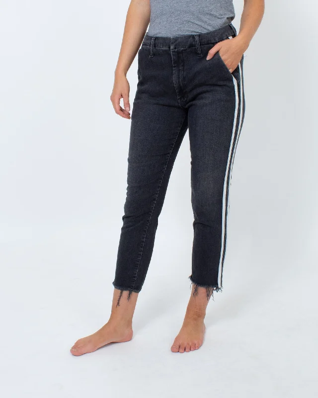 Racer Stripe Jeans Fashionable Relaxed Fit Denim