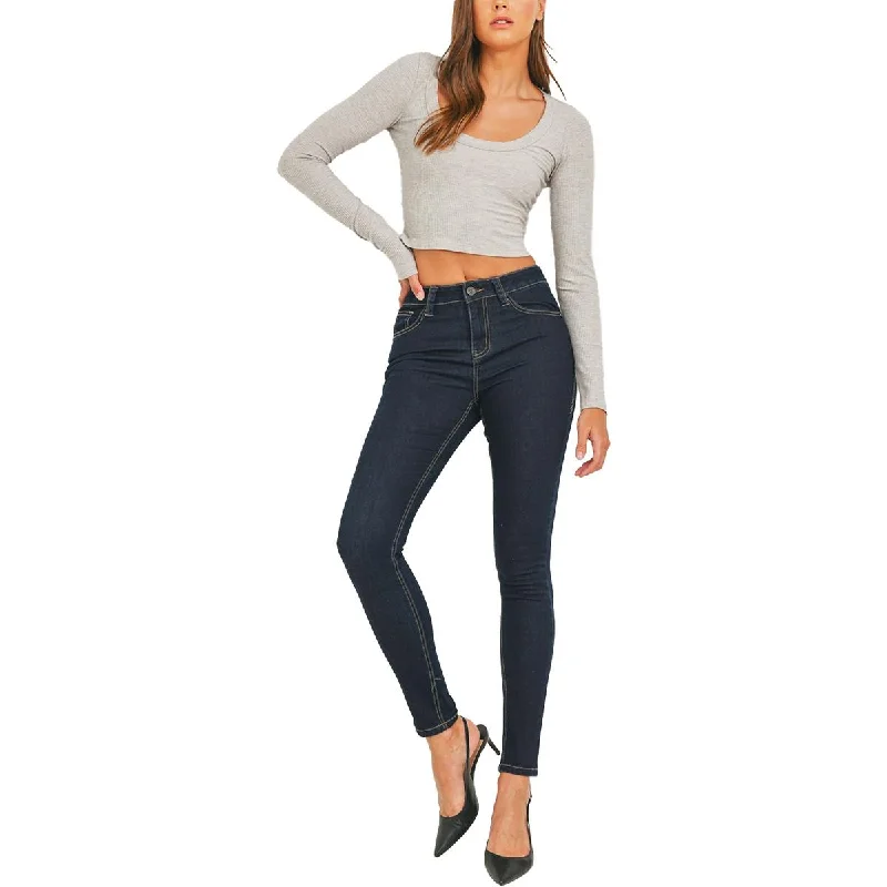 Rubberband Jeans Womens Heart-York Stretch Denim Skinny Jeans Fashionable Raw Hem Bootcut Jeans Rubberband Jeans Womens Heart-York Stretch Denim Skinny Jeans Fashionable Raw Hem Bootcut Jeans