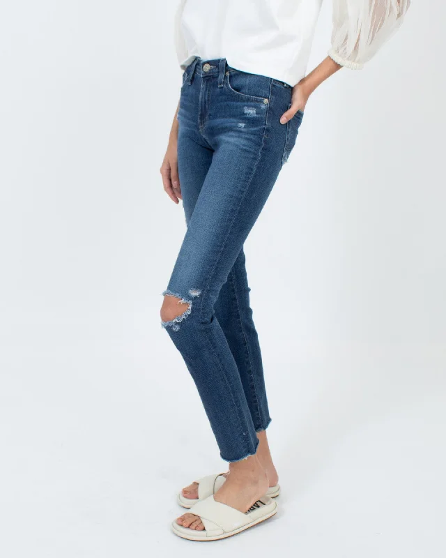 "The Prima Roll-Up" Skinny Jeans Comfortable Stretch Fit Jeans