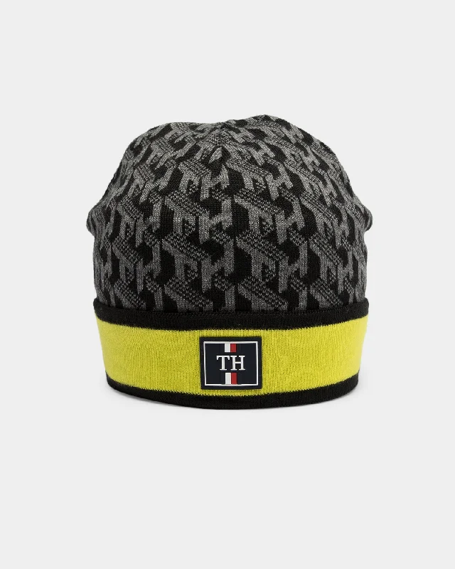 Tommy Jeans Men's Monogram Beanie Black Cozy Tencel Blend Denim Jeans