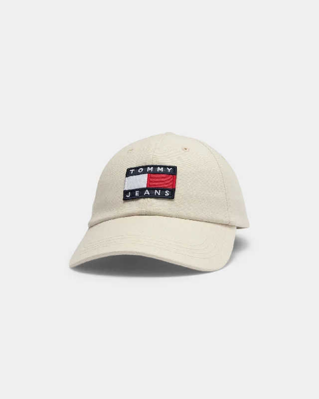 Tommy Jeans Men's TJM Heritage Strapback Cap Desert Tan Comfortable Stretch Denim Jeans