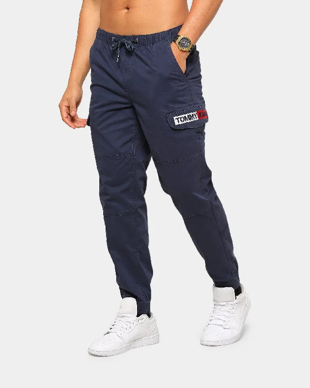 Tommy Jeans Men's TJM Tapered Cuffed Cargo Twilight Navy Casual Straight-Leg Jeans