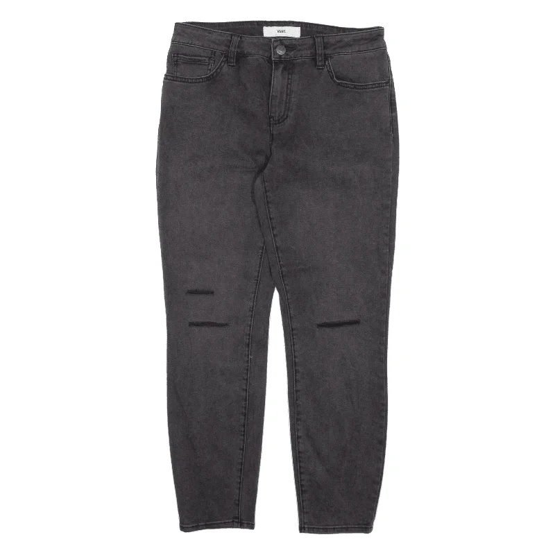 VANS Distressed Jeans Black Denim Slim Skinny Womens W29 L25 Trendy Classic Fit Jeans VANS Distressed Jeans Black Denim Slim Skinny Womens W29 L25 Trendy Classic Fit Jeans