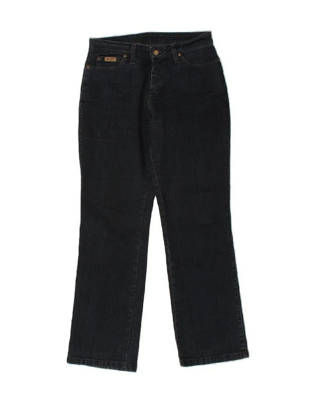 WRANGLER Womens Straight Jeans W28 L30 Navy Blue Stylish Tapered Fit Jeans