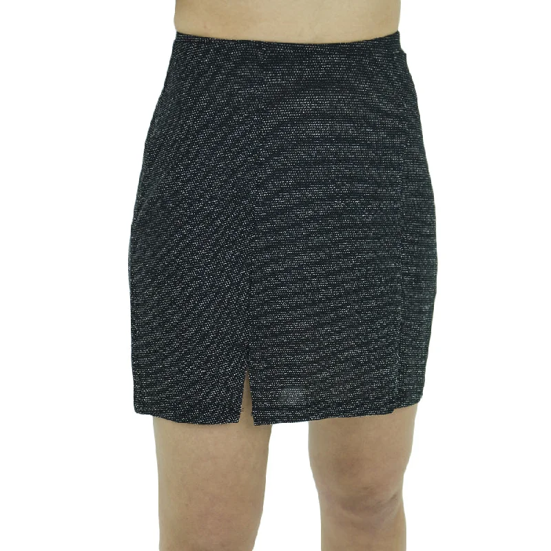 Women's Embroidered Skirt,Black silk skirt elegant