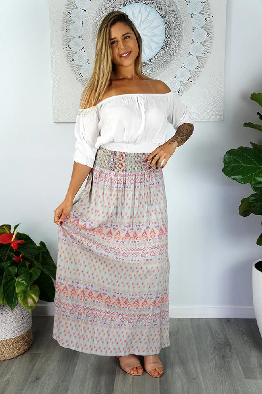 Amber Skirt "Tuscany" silk skirt lustrous
