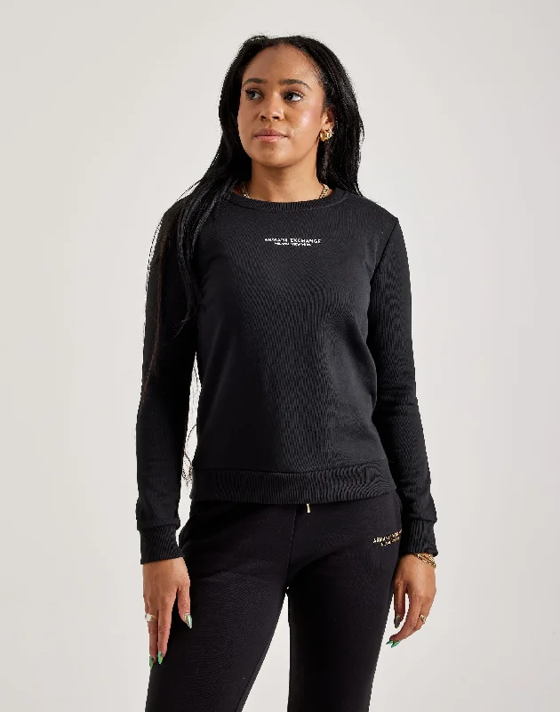 Armani Exchange Milano NY Crewneck Sweatshirt Hoodie with Drawstring Waist Adjustable Fitted Armani Exchange Milano NY Crewneck Sweatshirt Hoodie with Drawstring Waist Adjustable Fitted
