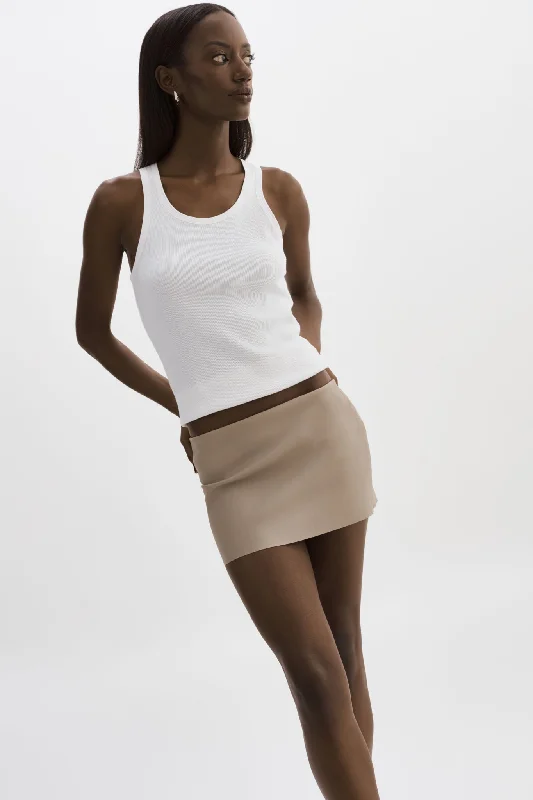 BRISSA | Leather Micro Mini Skirt lace skirt romantic