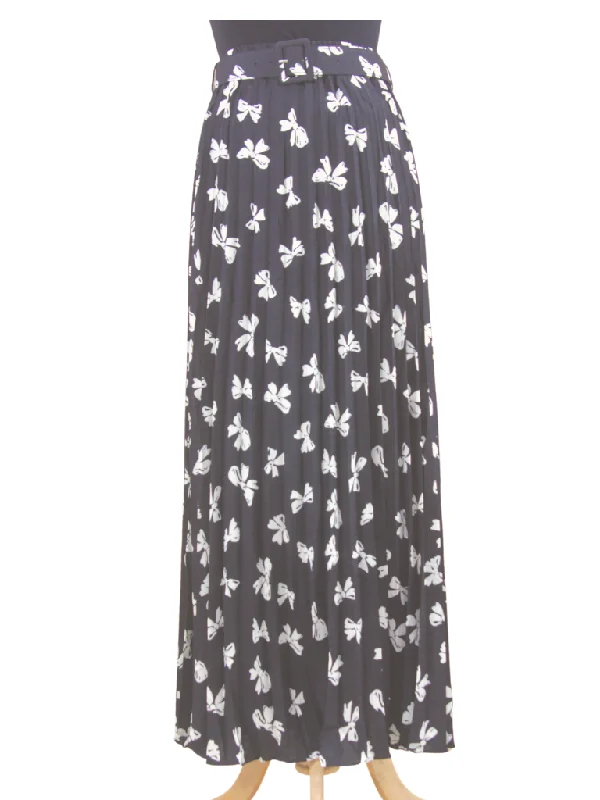 BUTTERFLY PLEATED SKIRT BS65 linen skirt light