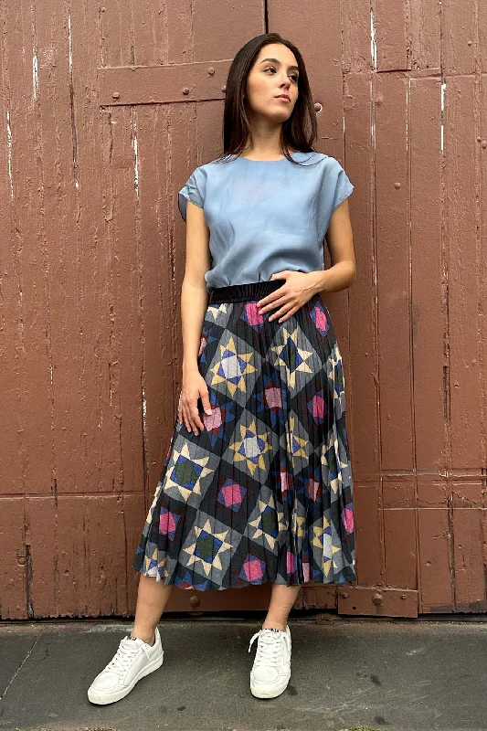 Buchra Pleated Skirt chiffon skirt floaty