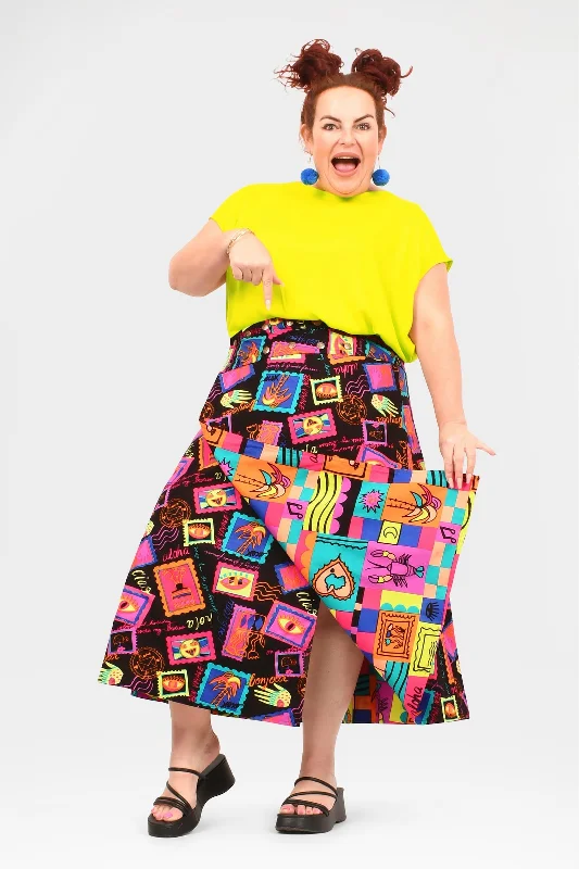 Yolanda Reversible Maxi Skirt leather skirt refined