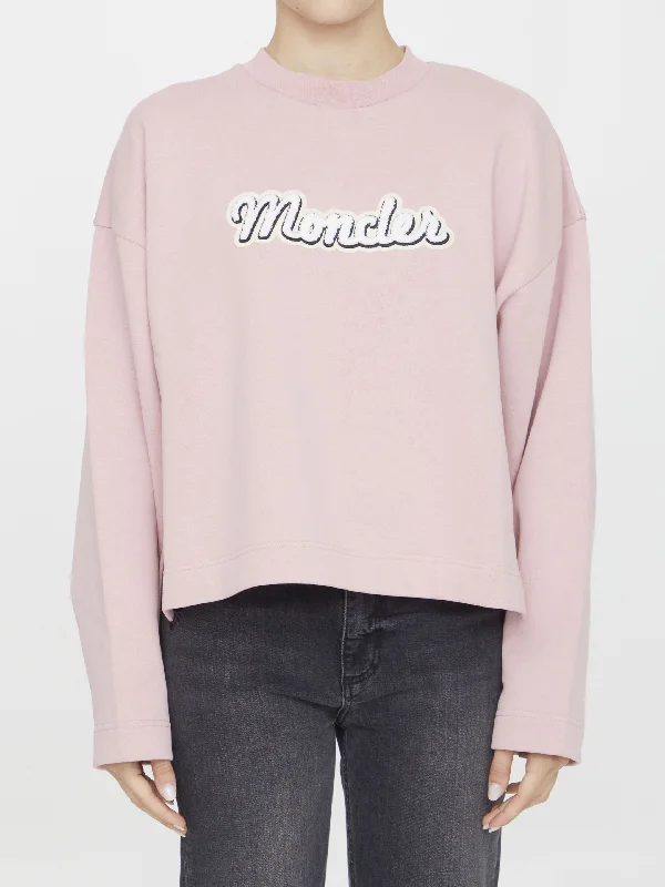 Cotton Sweatshirt With Logo Hoodie with High Neck Warm Protective