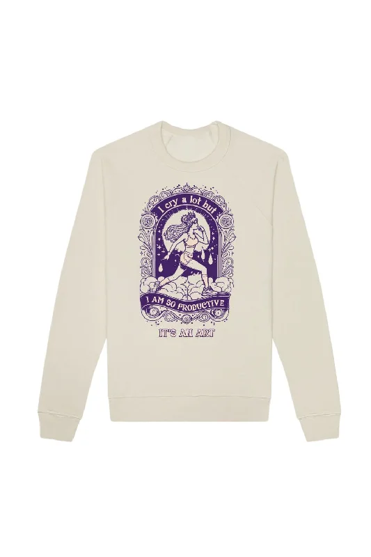 Cry A Lot Sweatshirt Hoodie with Pastel Soft Subtle