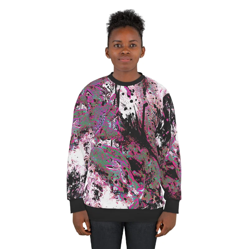 "Dreamy Love" (Cosmic Fusion - Magenta) - Unisex Sweatshirt (w/ heart) Hoodie with Sequins Glamorous Eye-catching "Dreamy Love" (Cosmic Fusion - Magenta) - Unisex Sweatshirt (w/ heart) Hoodie with Sequins Glamorous Eye-catching
