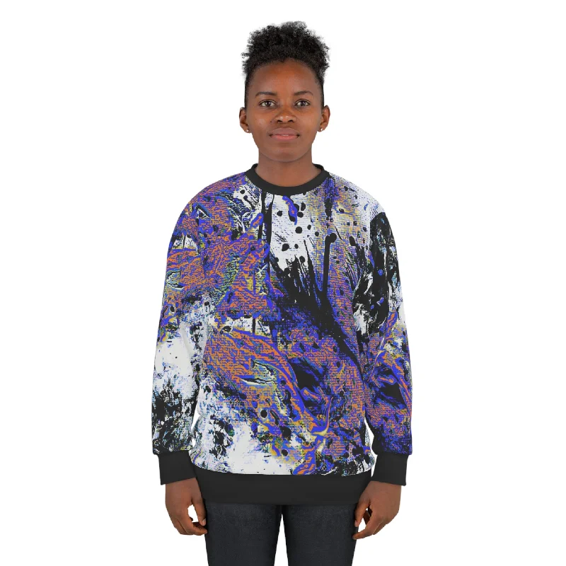 "Dreamy Love" (Cosmic Fusion - Sapphire) - Unisex Sweatshirt (w/ heart) Hoodie with Lining Warm Insulated "Dreamy Love" (Cosmic Fusion - Sapphire) - Unisex Sweatshirt (w/ heart) Hoodie with Lining Warm Insulated