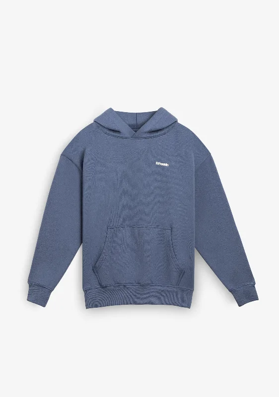 Eternity Oversize Hoodie Blue Hoodie with Elastic Waist Stretchable Comfortable