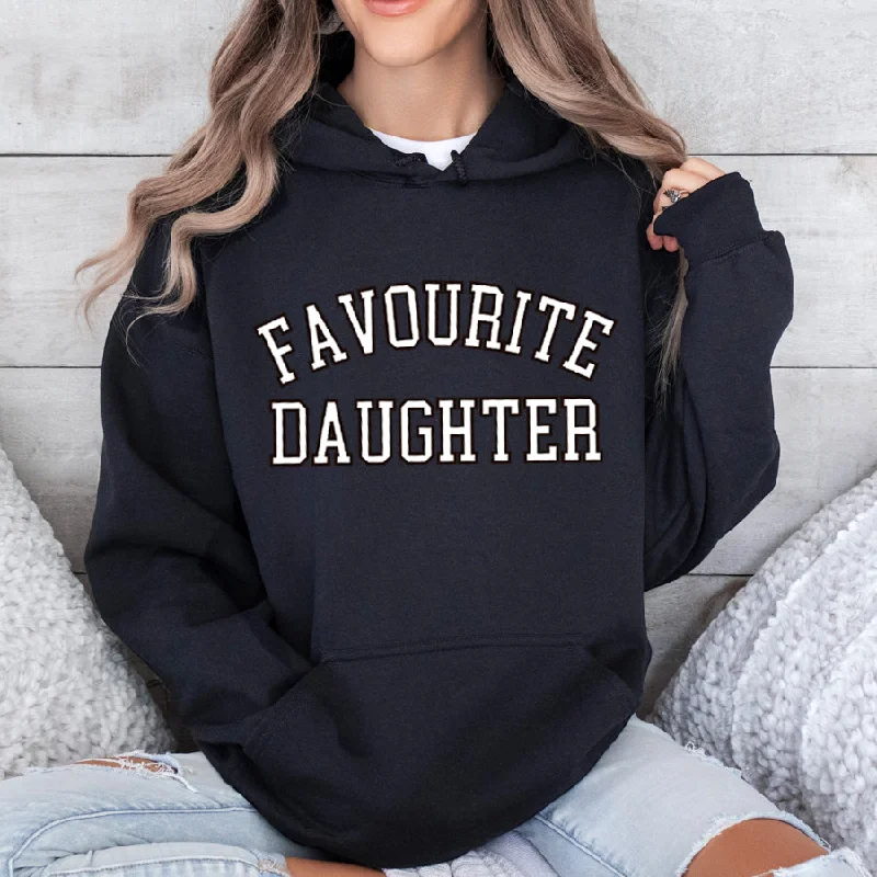 Favourite Daughter Varsity Hoodie Hoodie with Rolled Sleeves Casual Relaxed