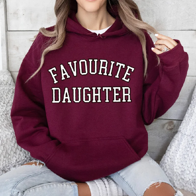 Favourite Daughter Varsity Hoodie Hoodie with Bell Sleeves Flared Feminine